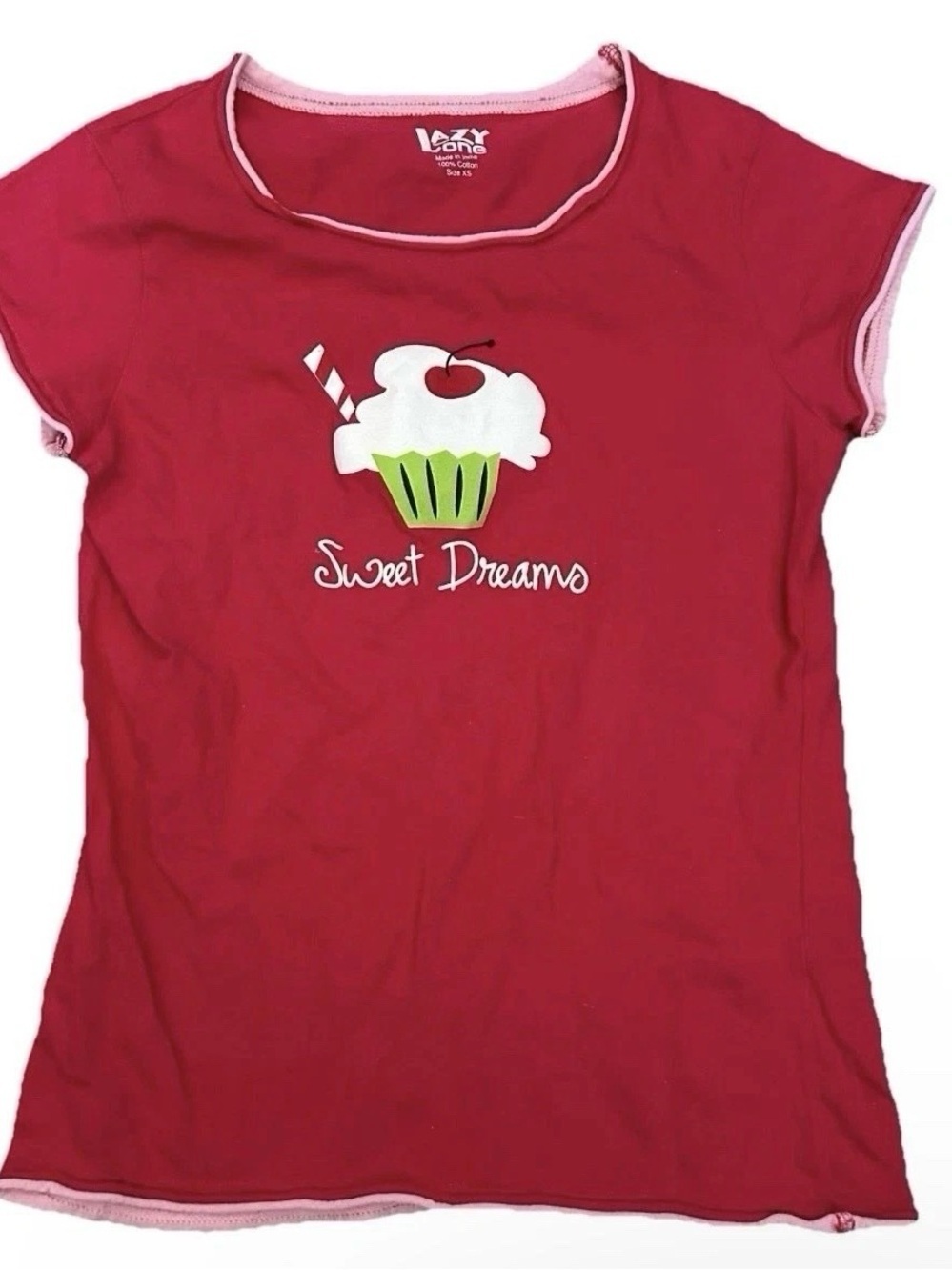 Women’s Lazy One Sweet Dreams Pajama Shirt Size XS